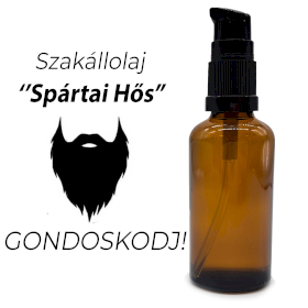 10x 50ml Szakállolaj - Spártai Hős - címke nélkül