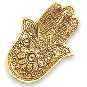 6x Arany Alumínium  Kicsi Hamsa Füstölő Állvány13x5.5cm