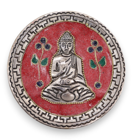 6x Buddha Piros Dekor Füstölő Állvány 10cm